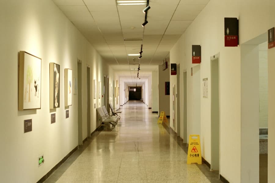 Hospital walkway