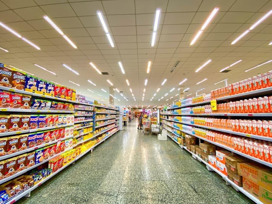 Supermarket aisle