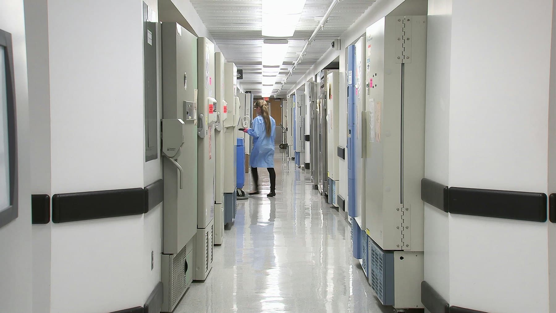 Hospital corridor under watch