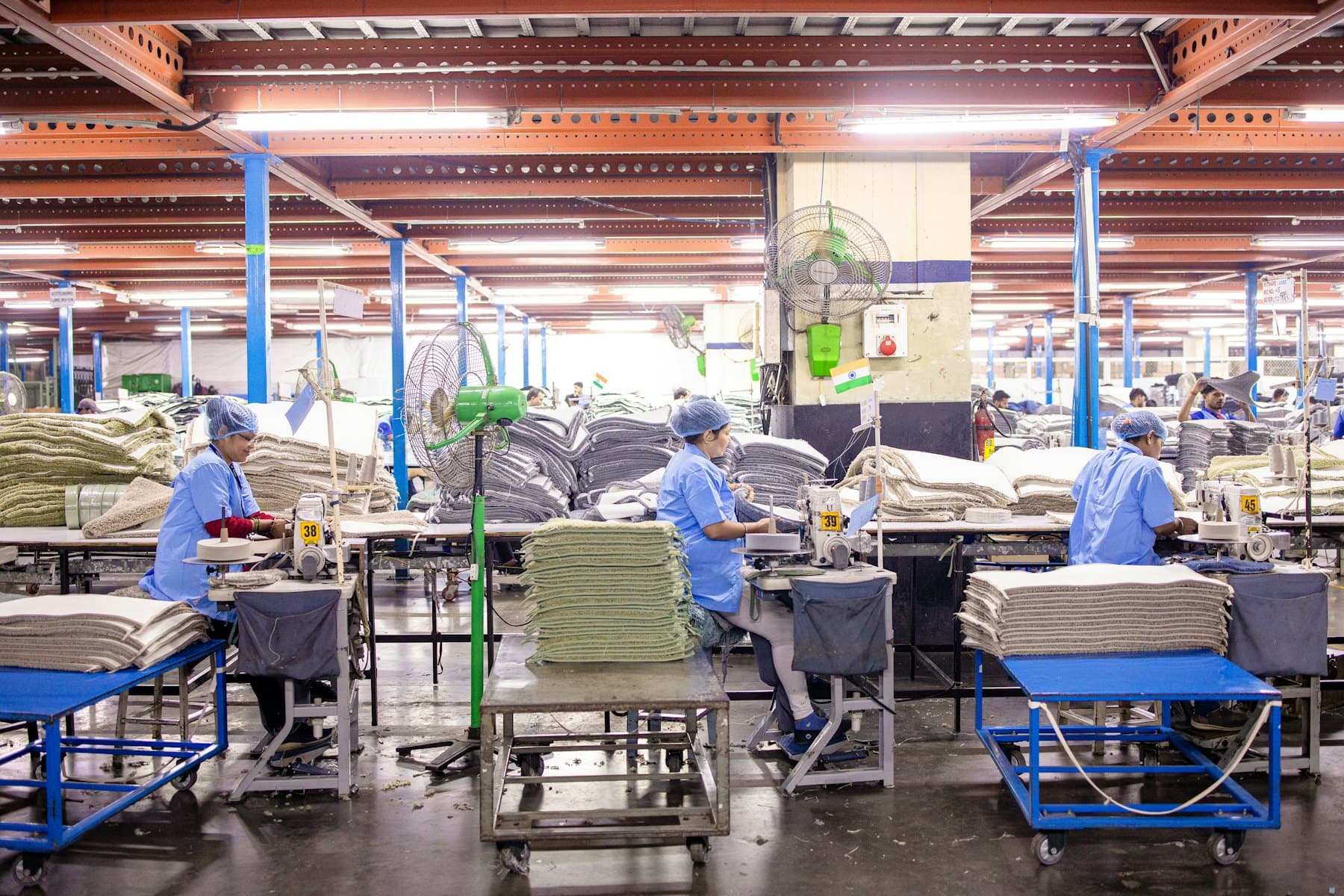 Production floor under watch