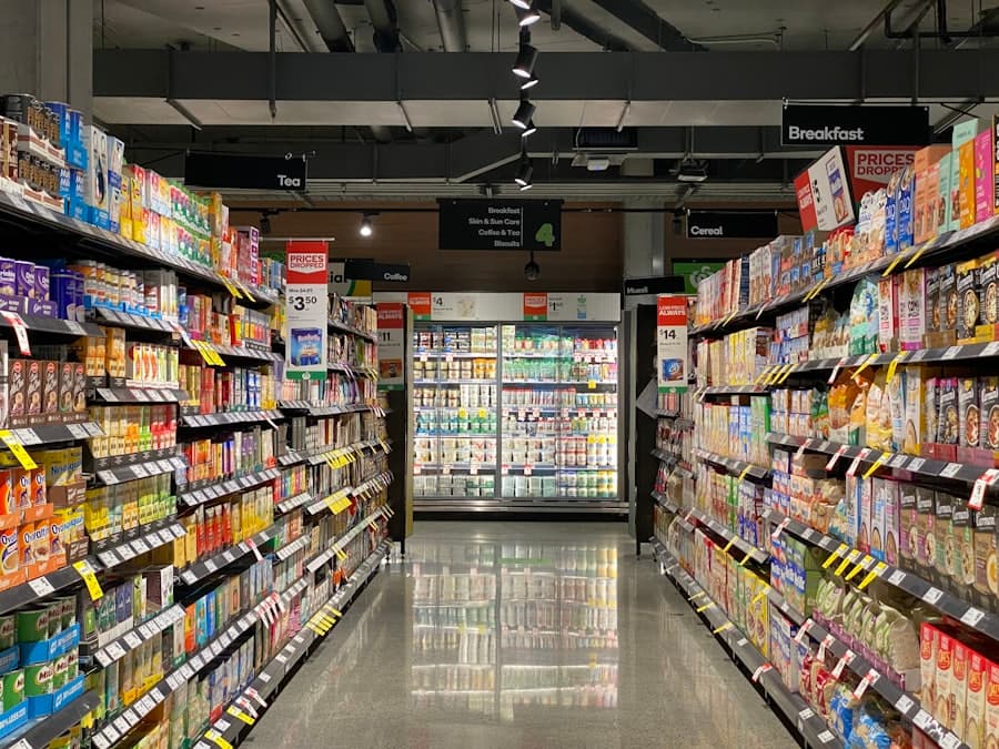 Supermarket aisle