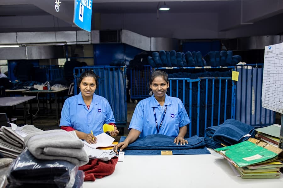 Store staff at the counter