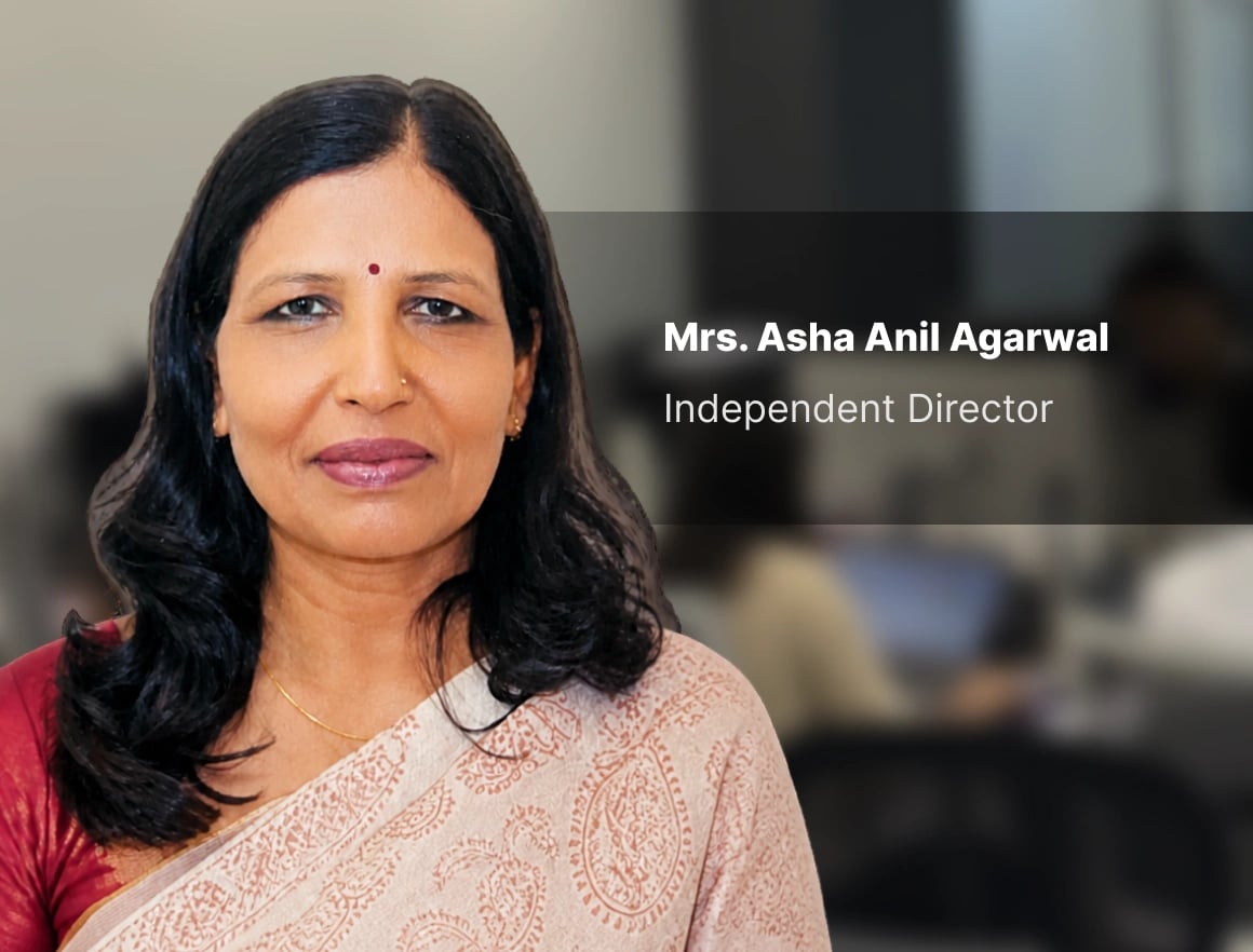 Portrait of Ms. Asha Anil Aggarwal, Non Executive Director