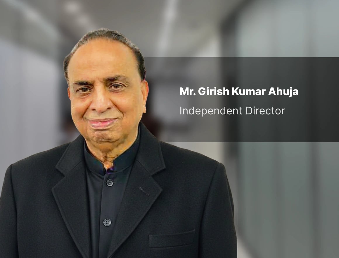 Portrait of Mr. Girish Kumar Ahuja, Independent Director