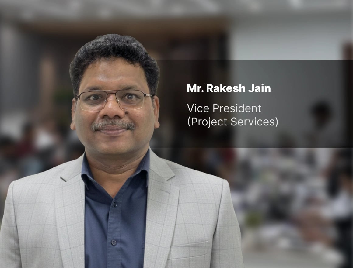 Portrait of Mr. Rakesh Jain, Head of Projects