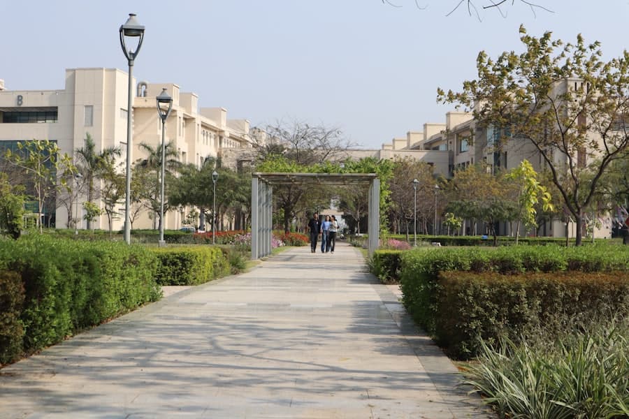 Campus walkway