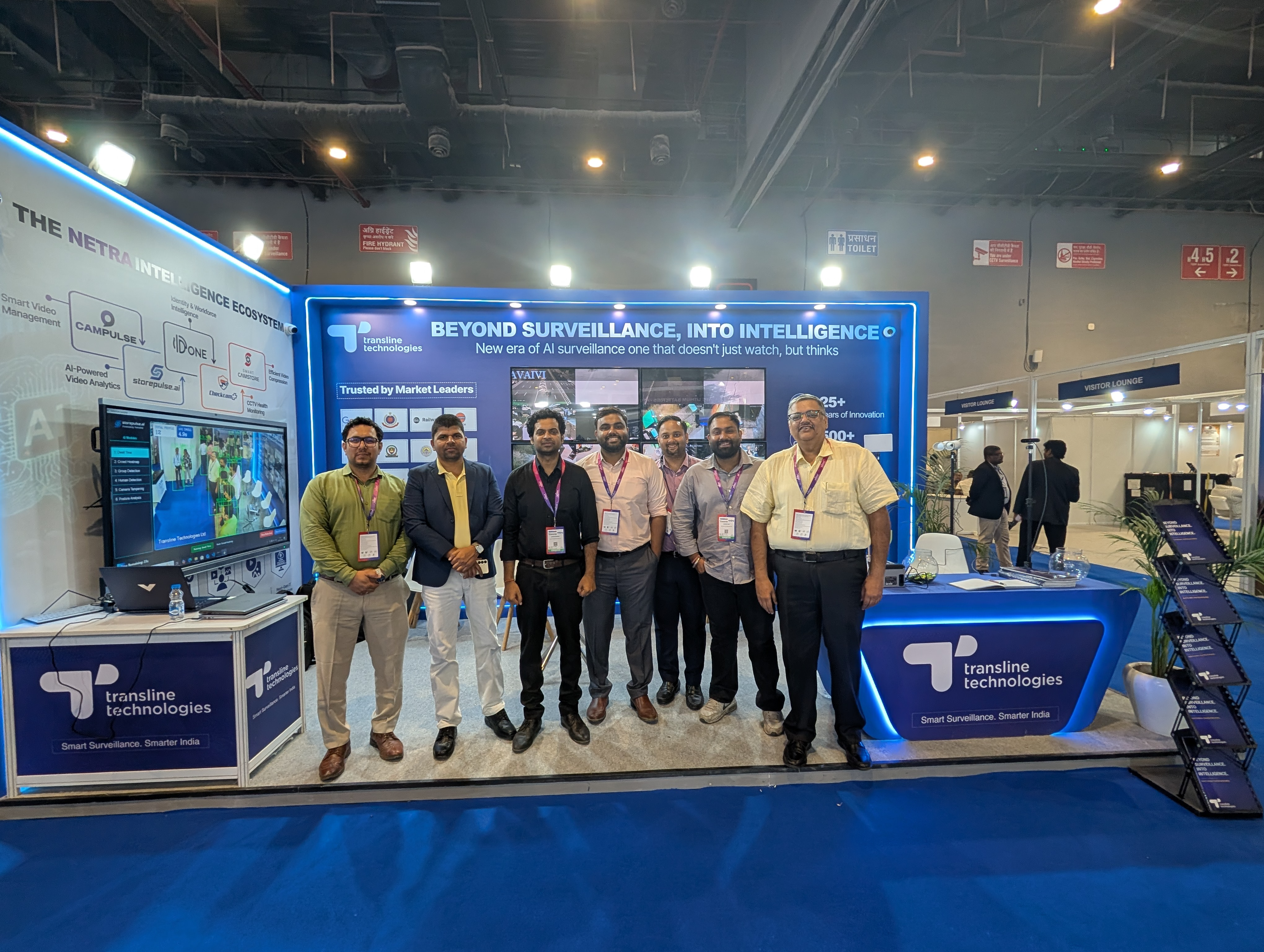 Transline Technologies exhibition booth, Beyond Surveillance Into Intelligence
