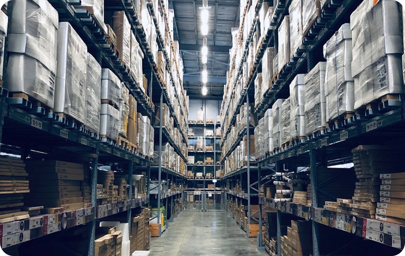 A logistics warehouse