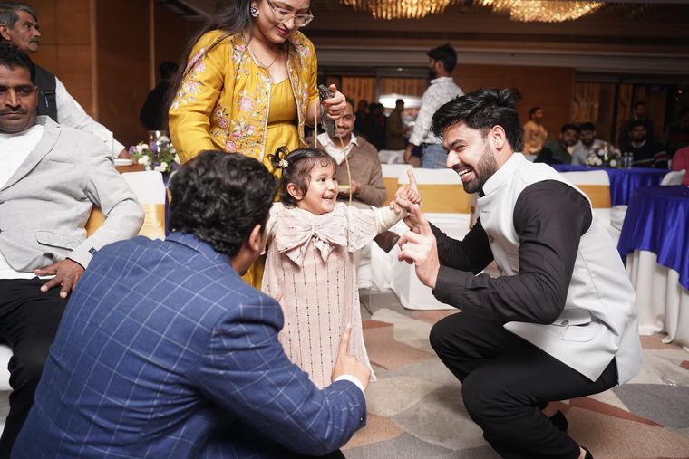 A family moment at the annual party