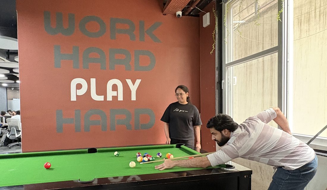 The games room at the office